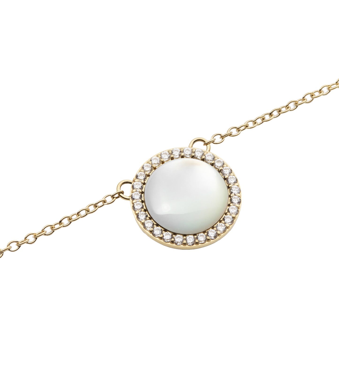 Audrey Necklace Mother of Pearl Gold