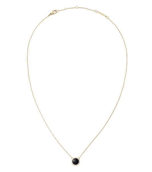 Audrey Necklace Black Agathe Gold