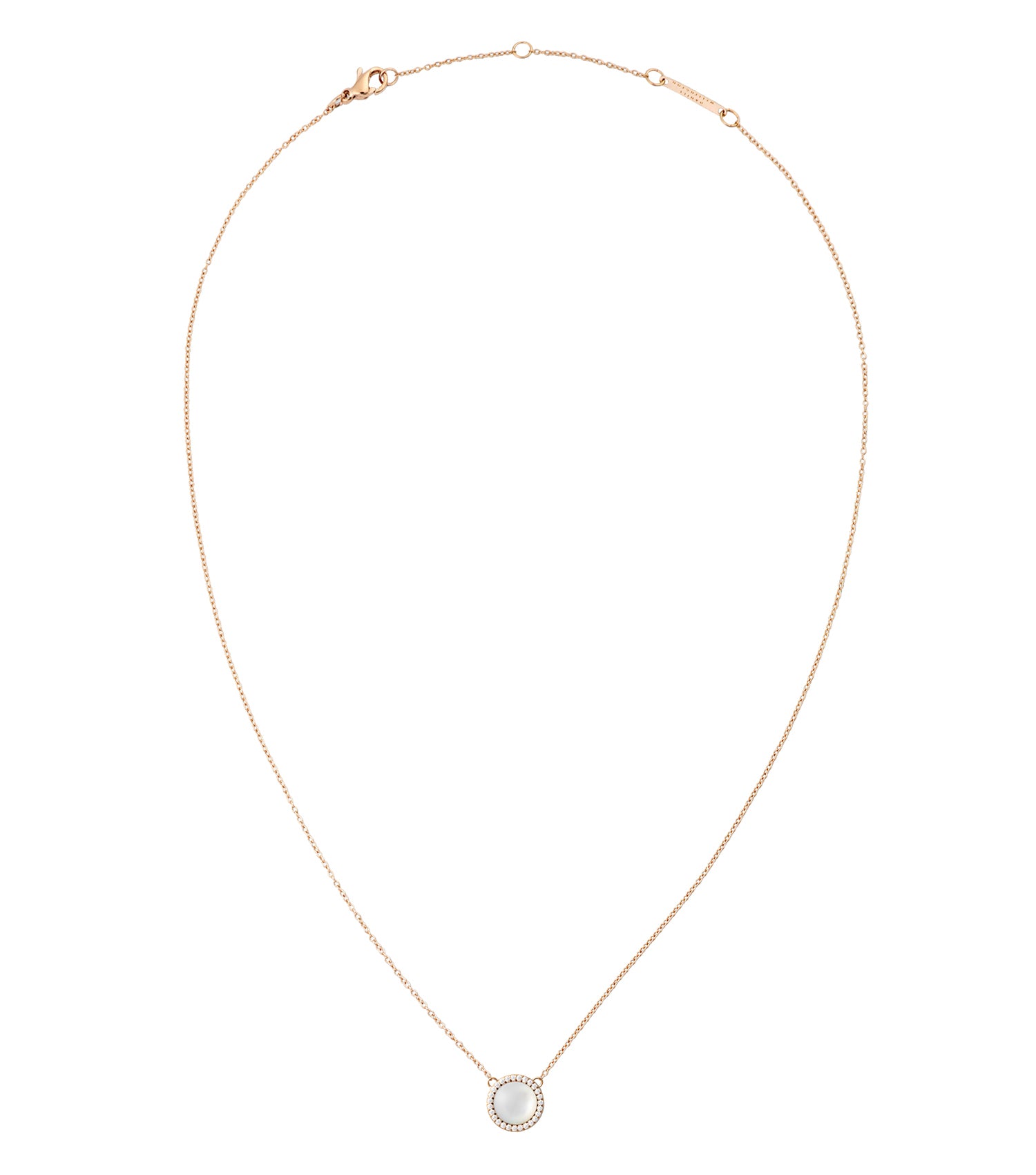 Audrey Necklace Mother of Pearl Rose Gold