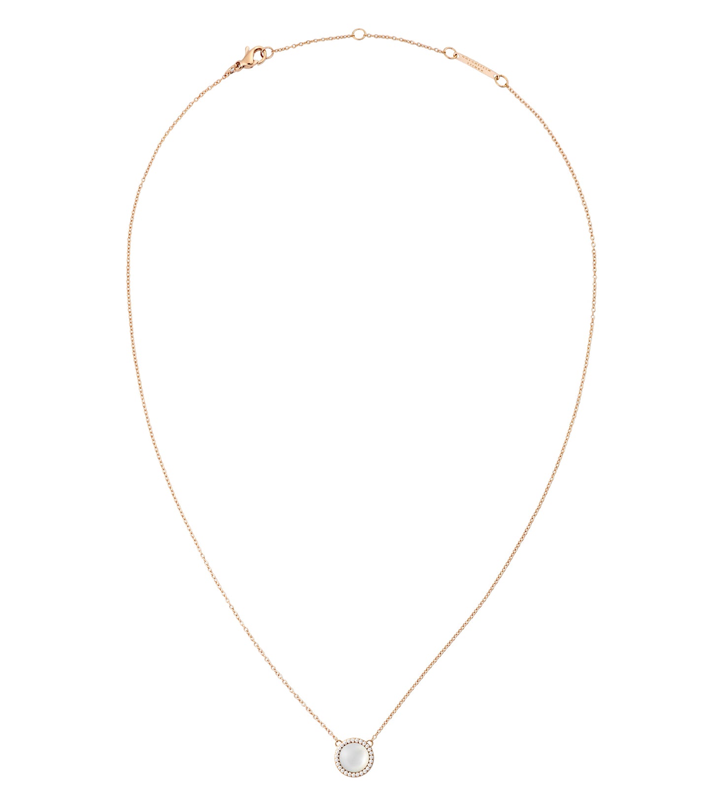 Audrey Necklace Mother of Pearl Rose Gold