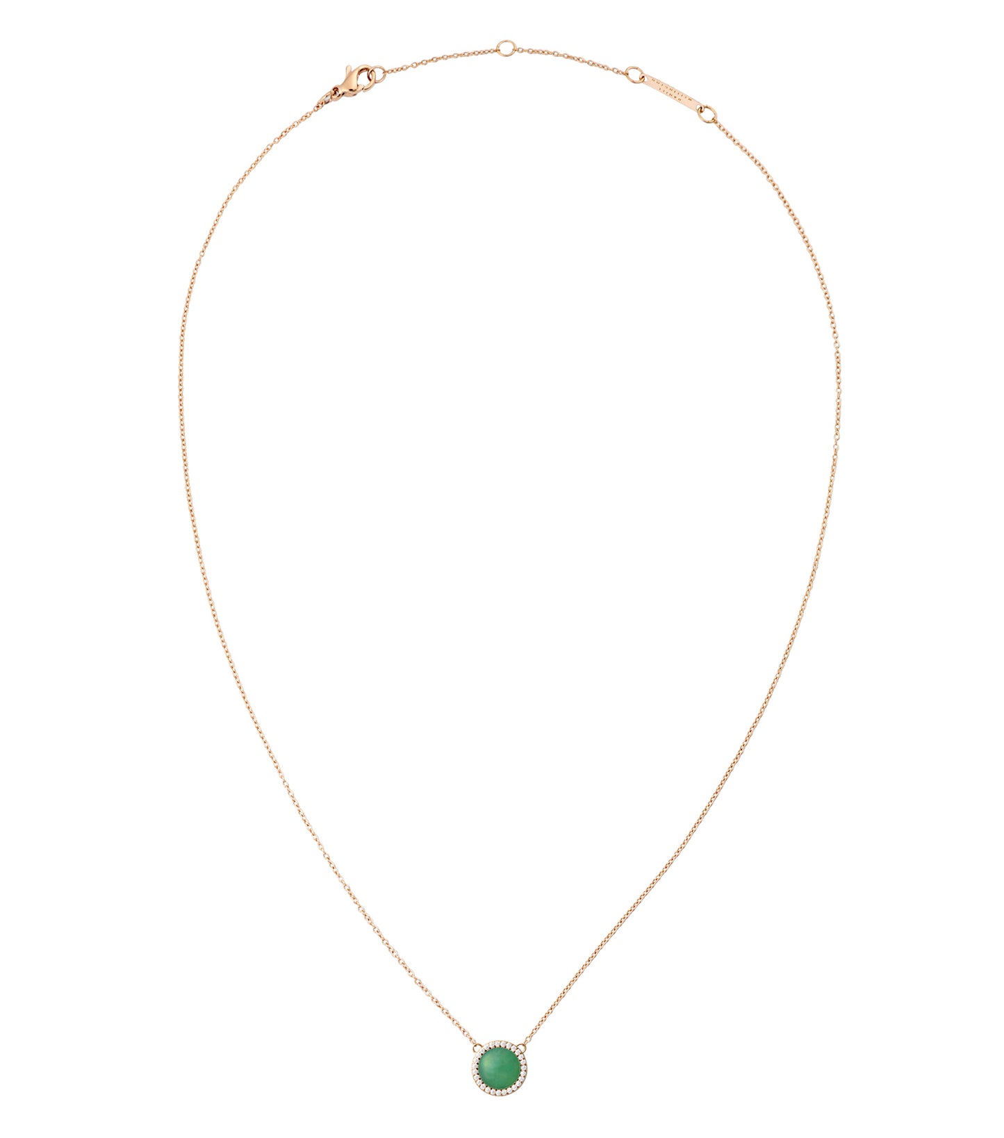 Audrey Necklace Jade Rose Gold