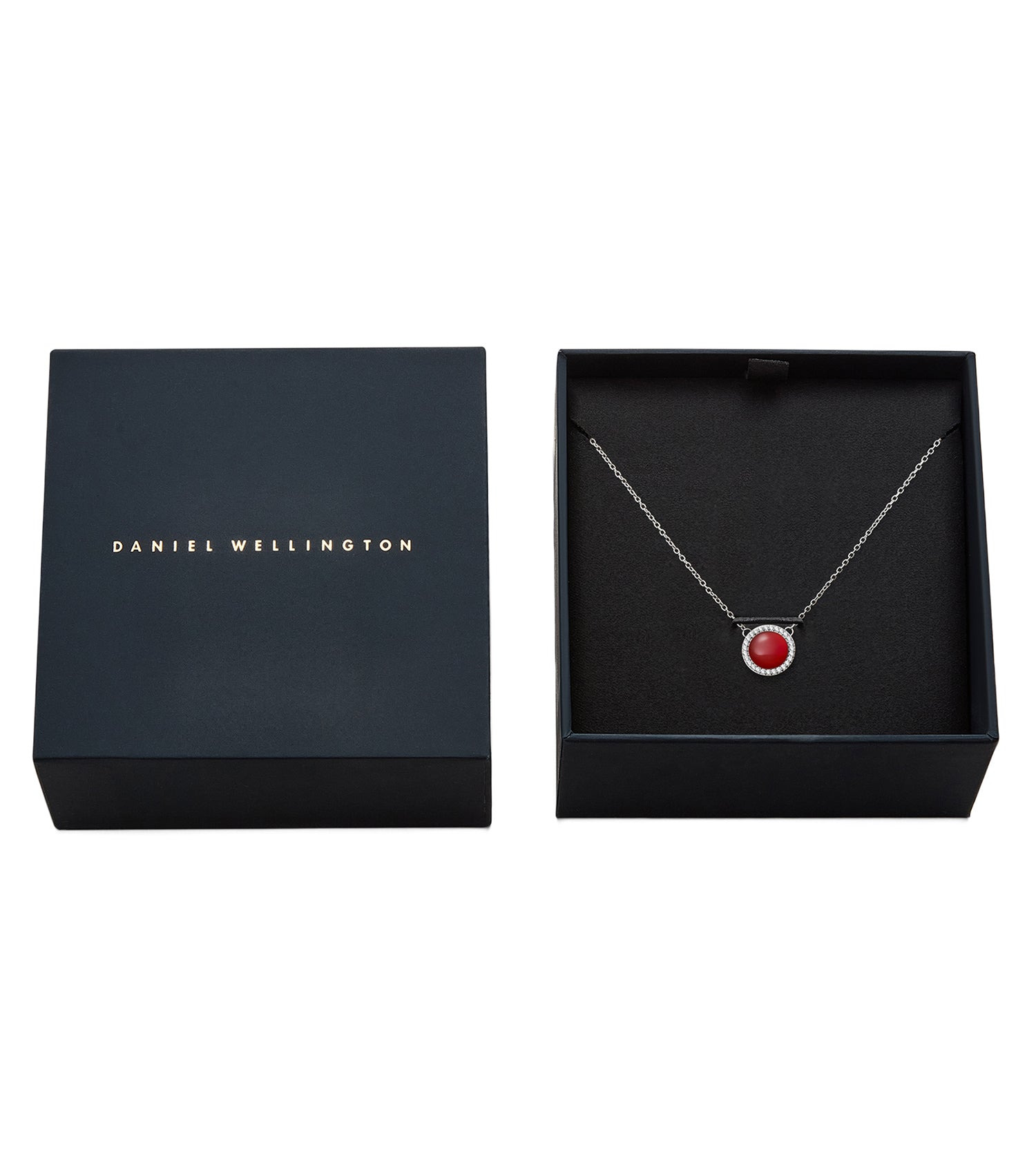Audrey Necklace Red Agathe Silver