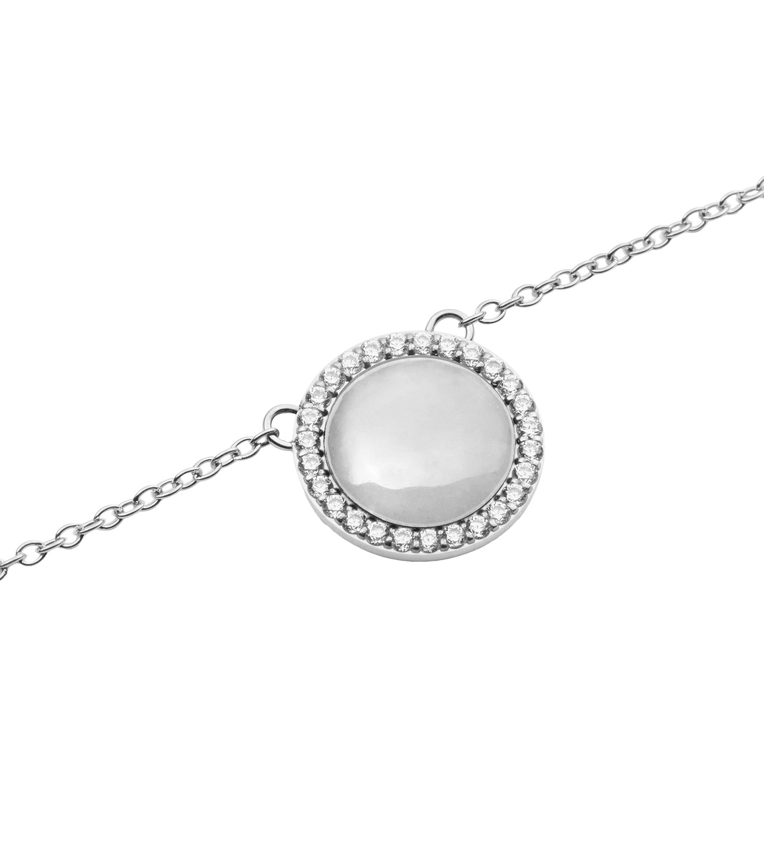 Audrey Necklace Mother of Pearl Silver