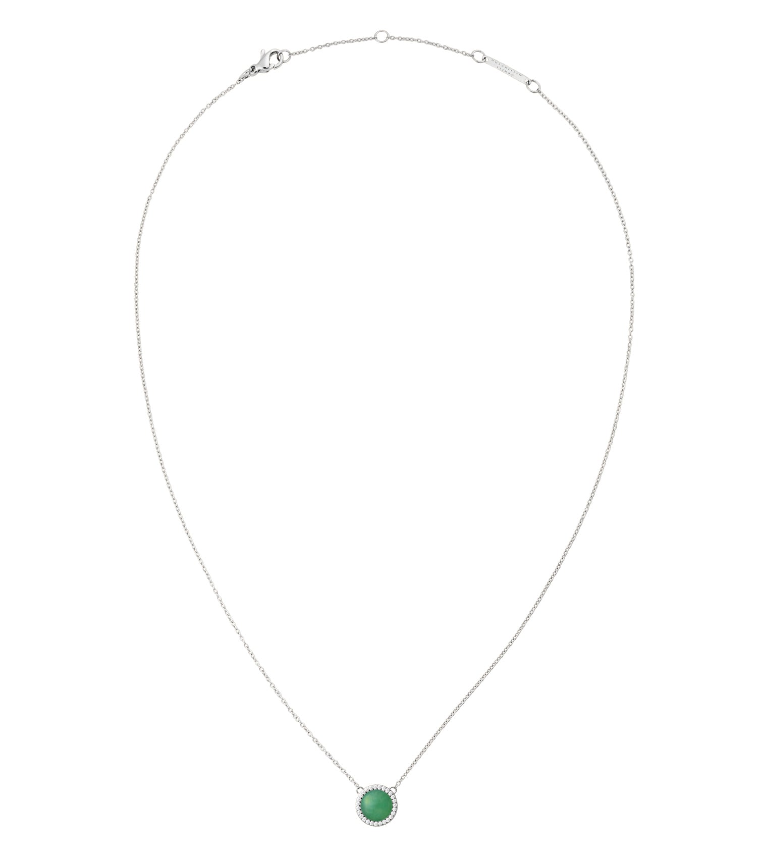 Audrey Necklace Jade Silver