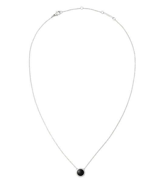 Audrey Necklace Black Agathe Silver