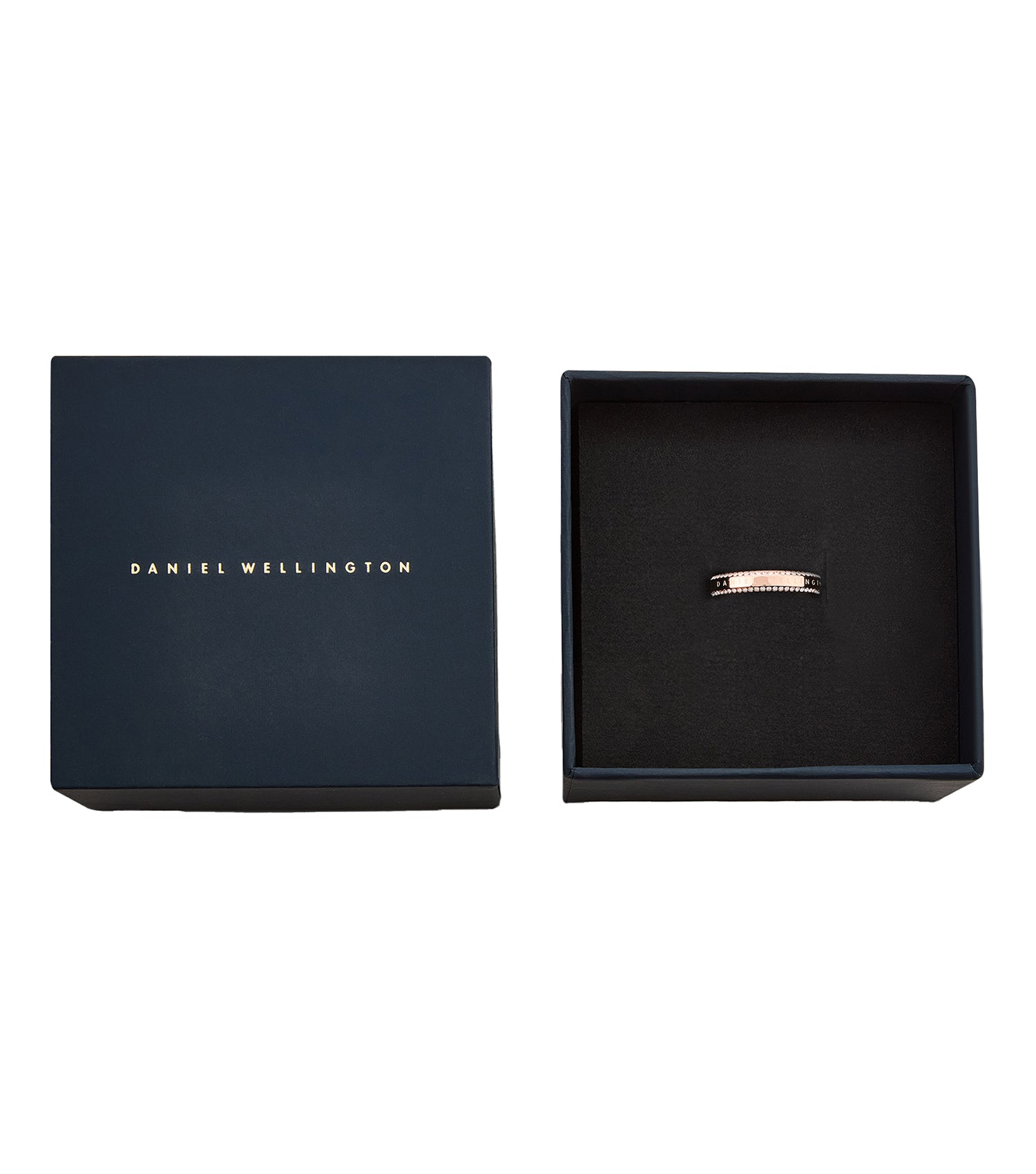 Classic Aura Ring Two Rows 58 Rose Gold
