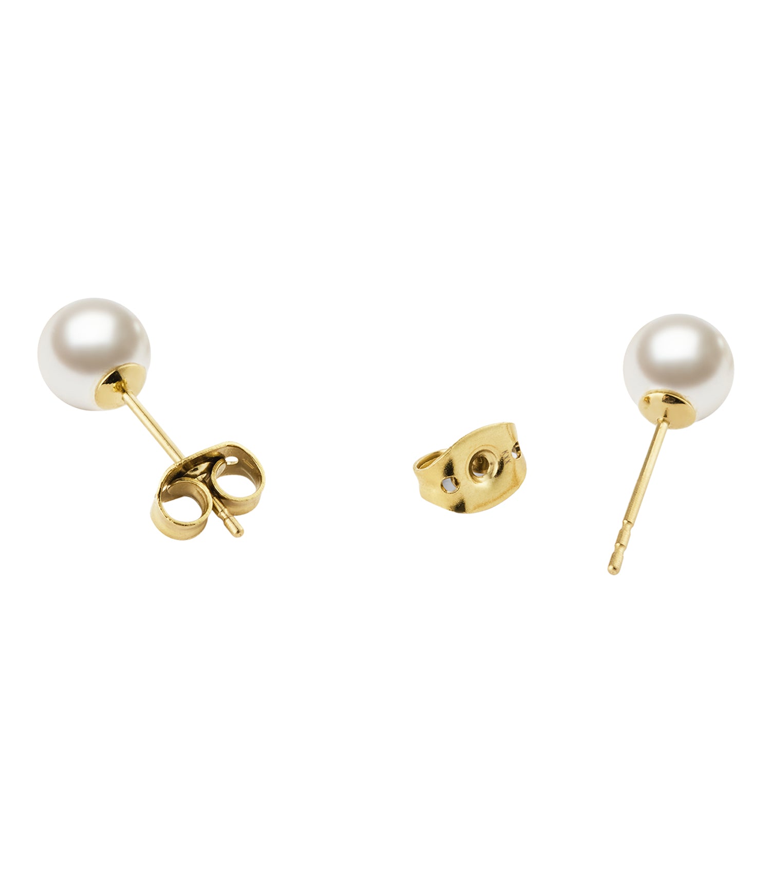 Pearl Stud Earring Gold