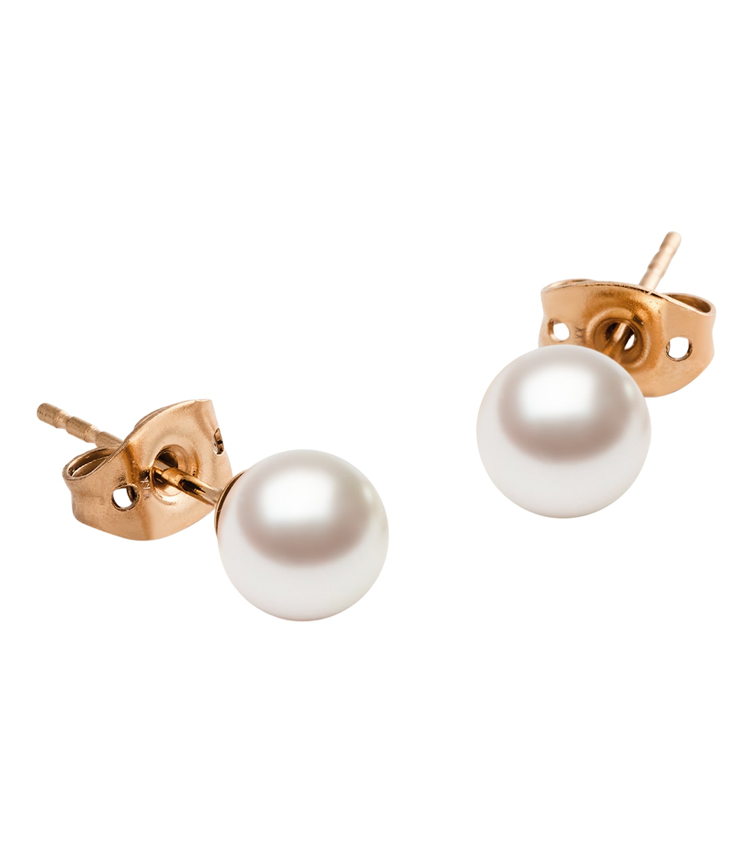 Pearl Stud Earring Rose Gold