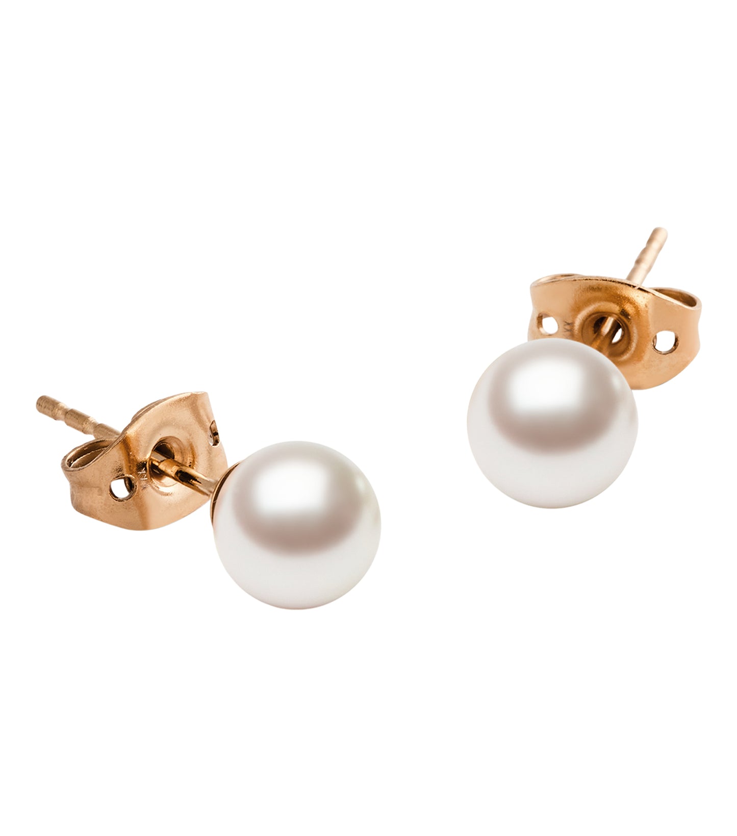 Pearl Stud Earring Rose Gold