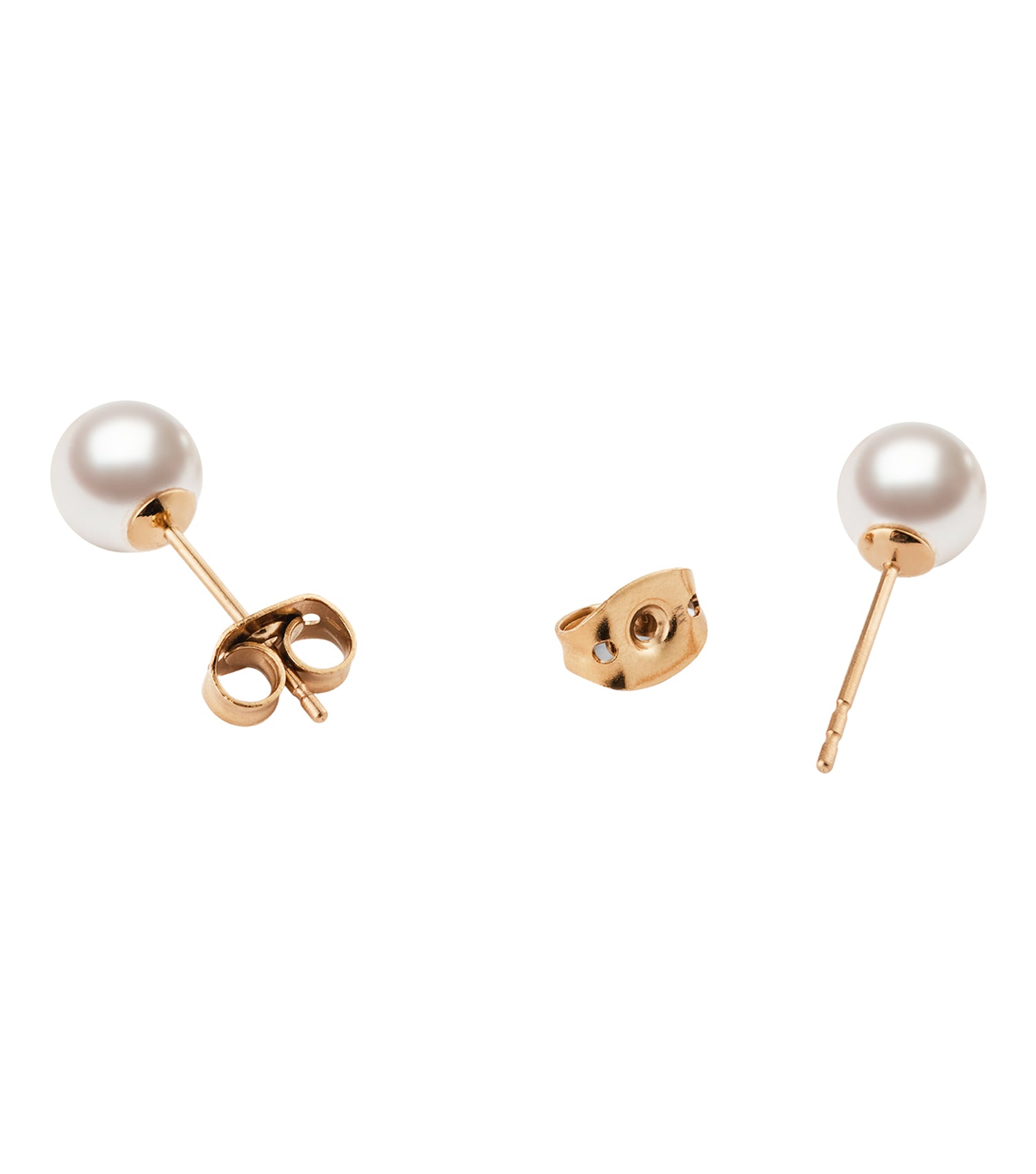 Pearl Stud Earring Rose Gold
