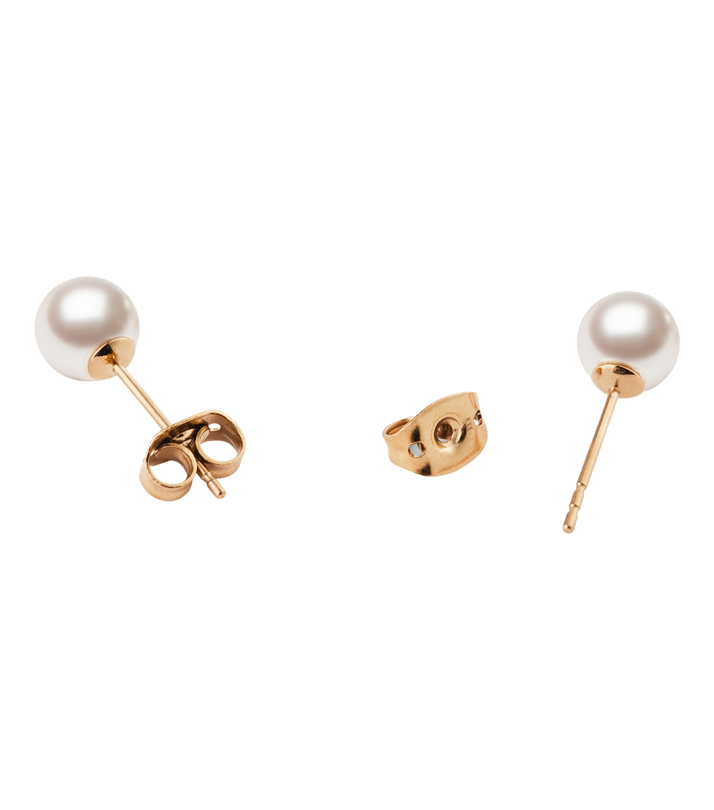 Pearl Stud Earring Rose Gold