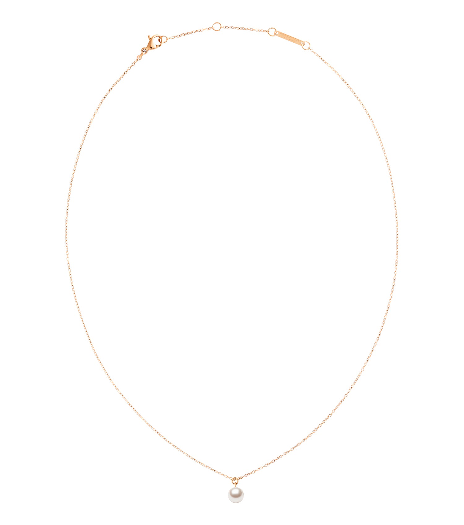 Pearl Necklace Rose Gold