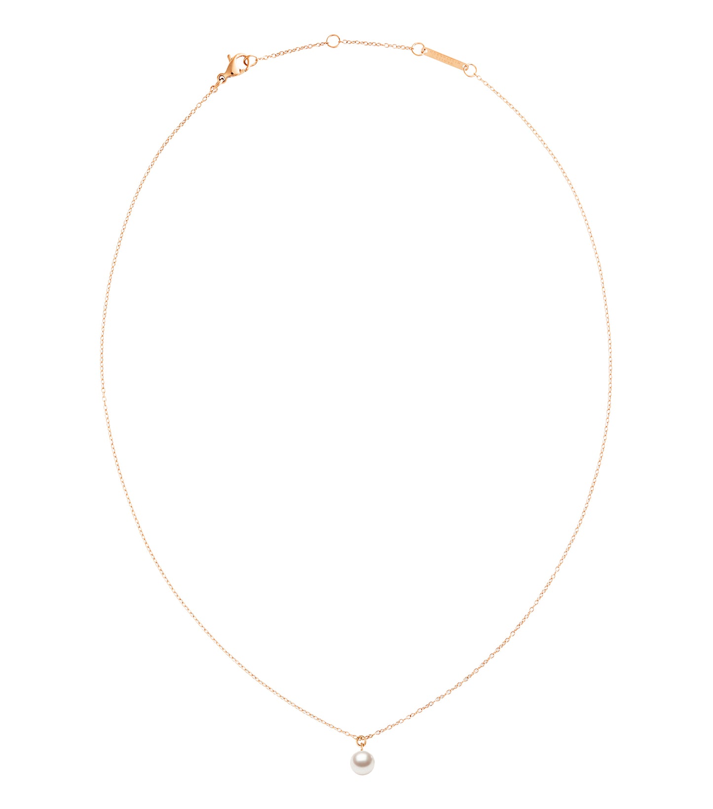 Pearl Necklace Rose Gold