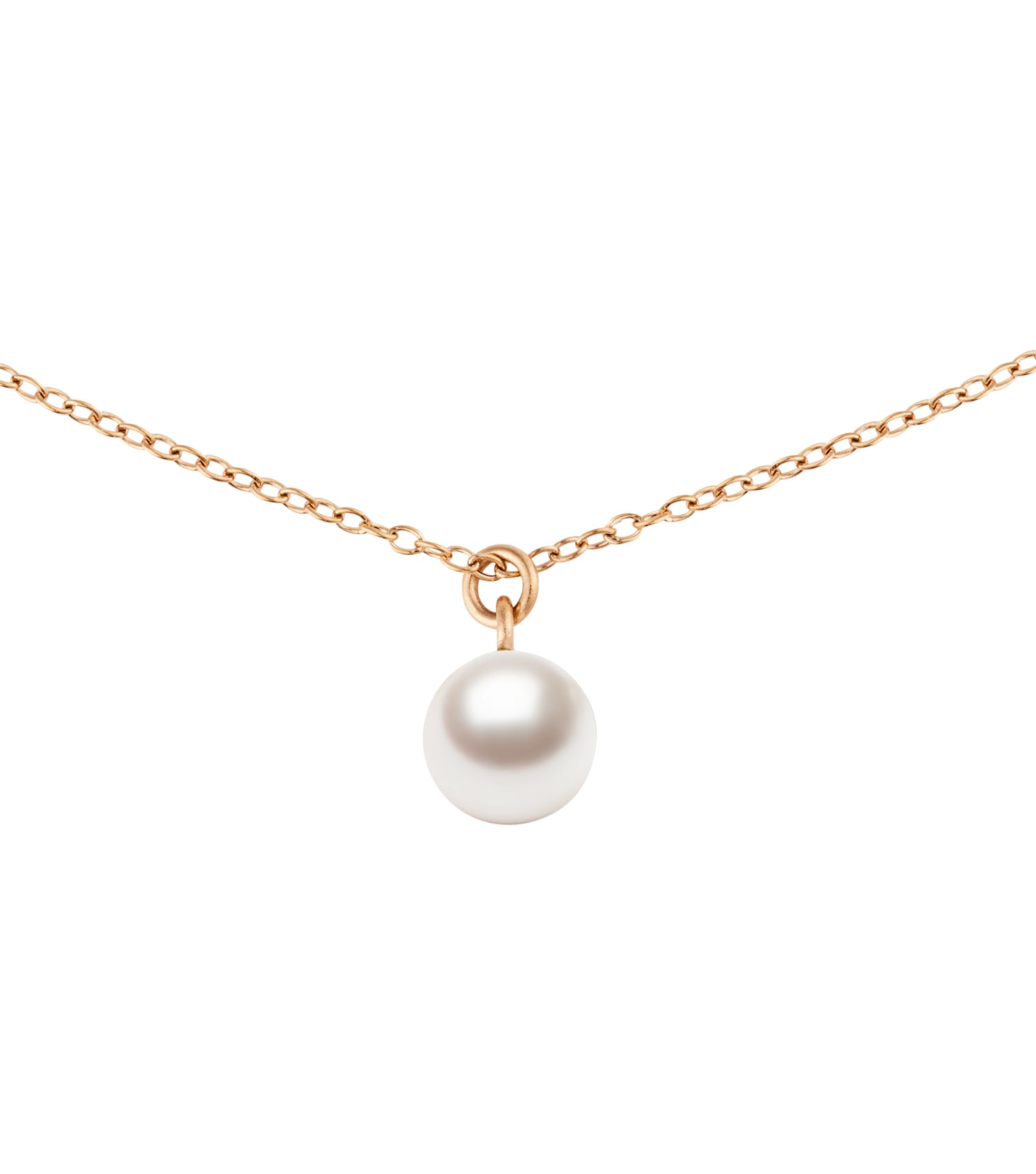 Pearl Necklace Rose Gold