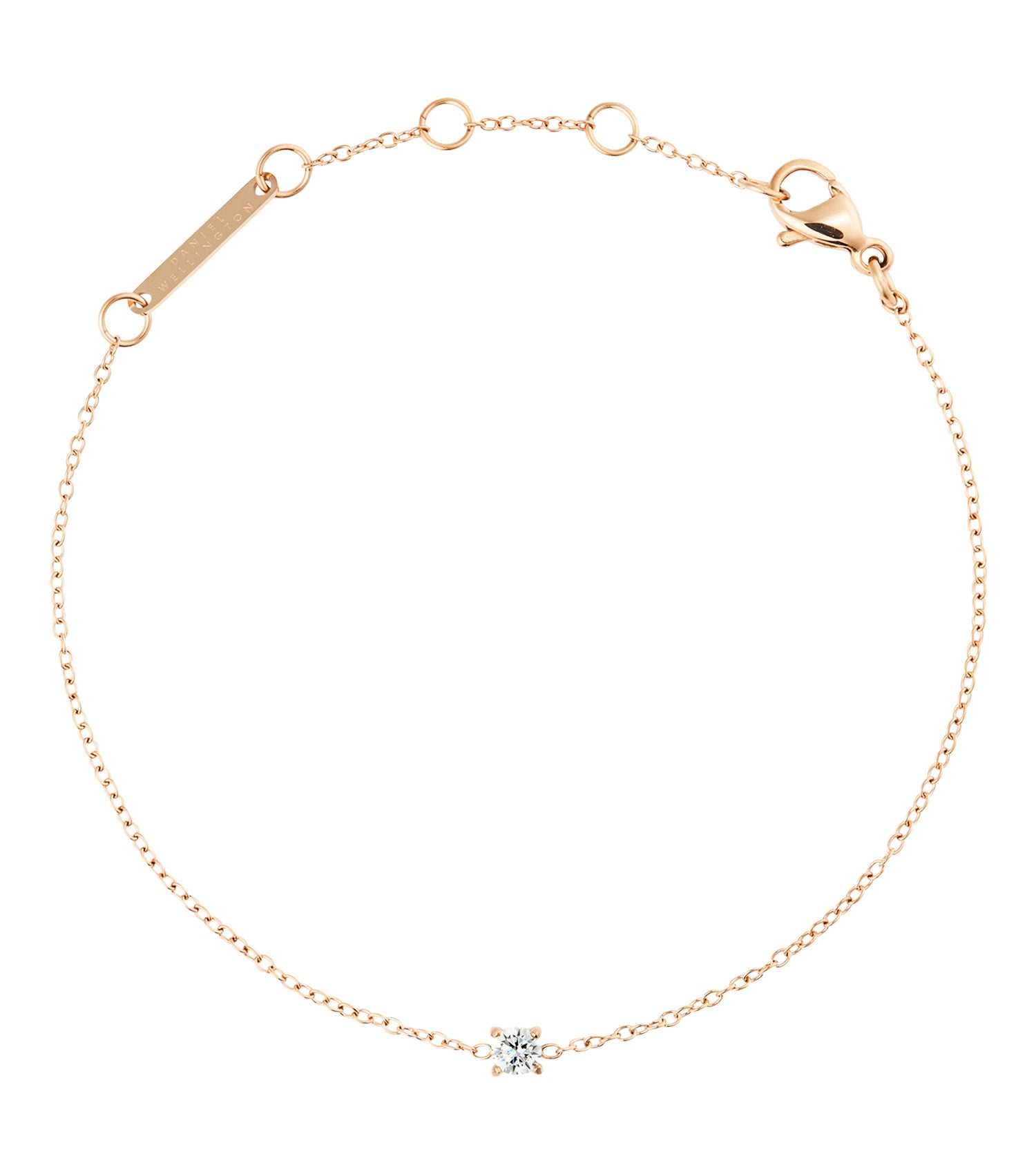 Mirelle Solitaire Bracelet Rose Gold