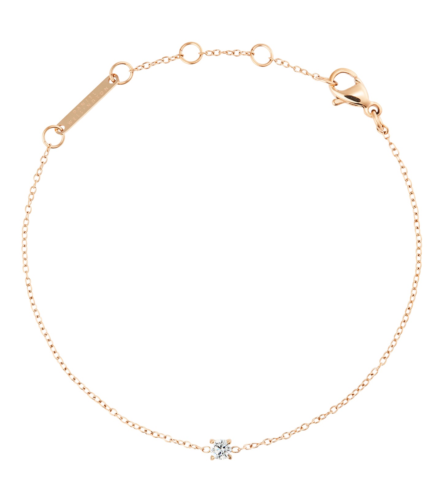 Mirelle Solitaire Bracelet Rose Gold