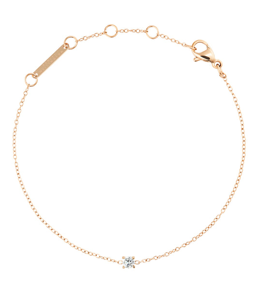 Mirelle Solitaire Bracelet Rose Gold