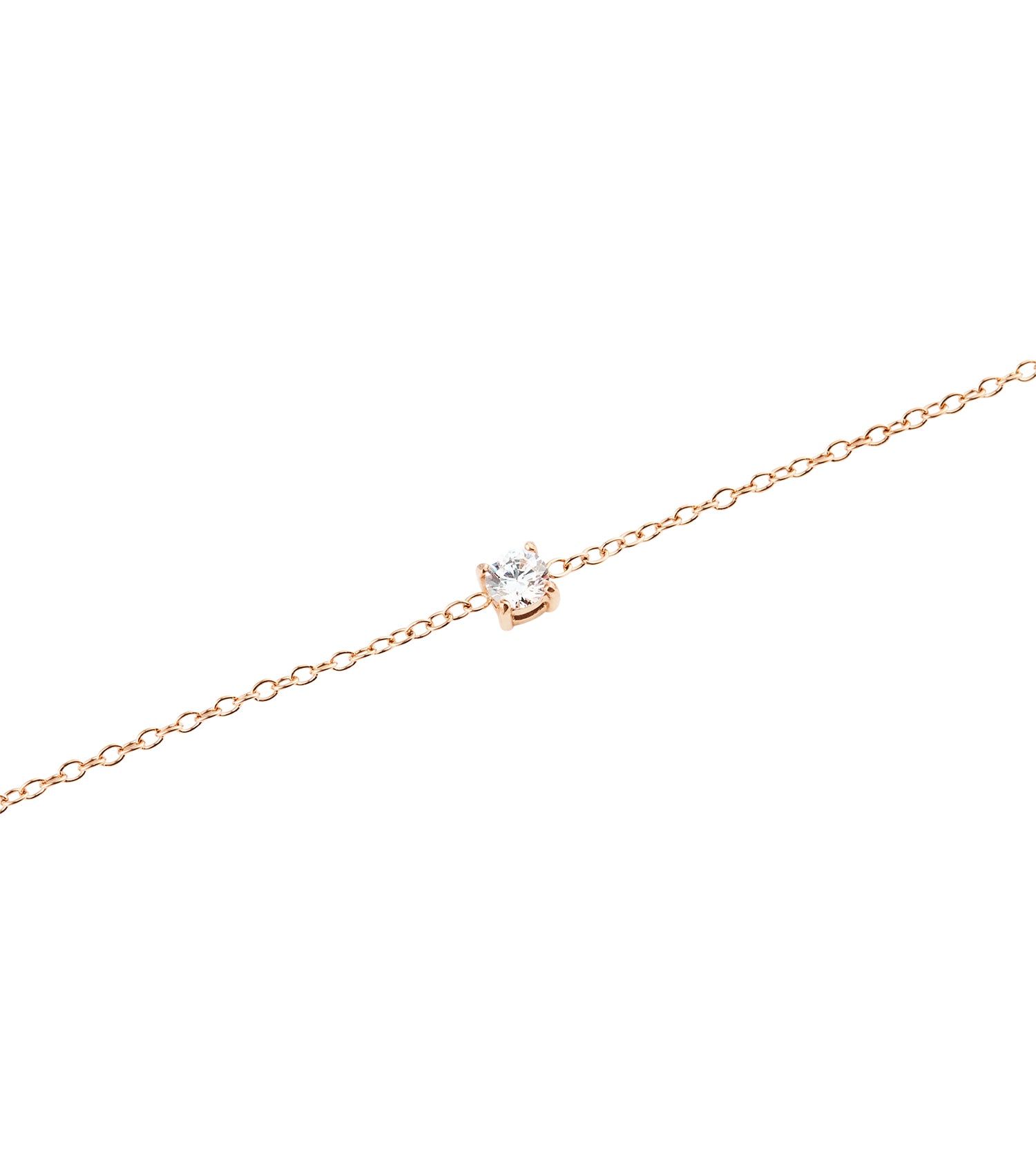 Mirelle Solitaire Bracelet Rose Gold