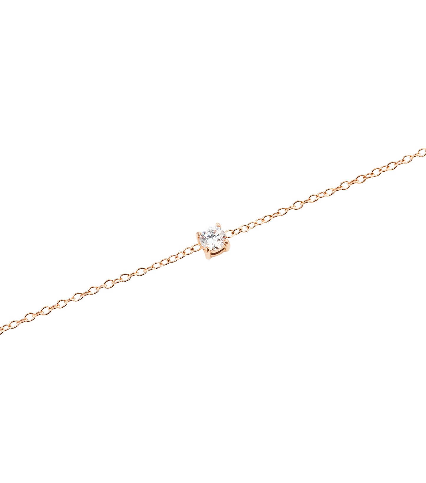 Mirelle Solitaire Bracelet Rose Gold