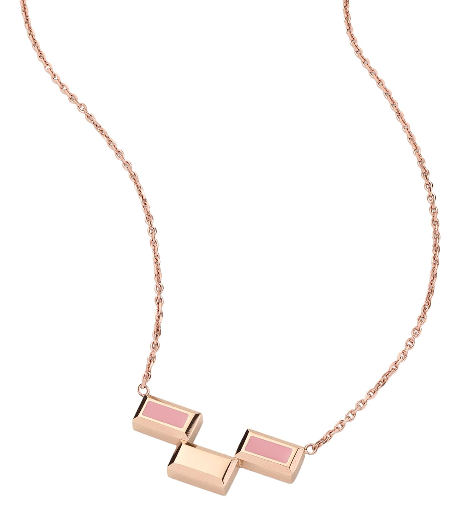 Bric Necklace Apricot Enamel RG