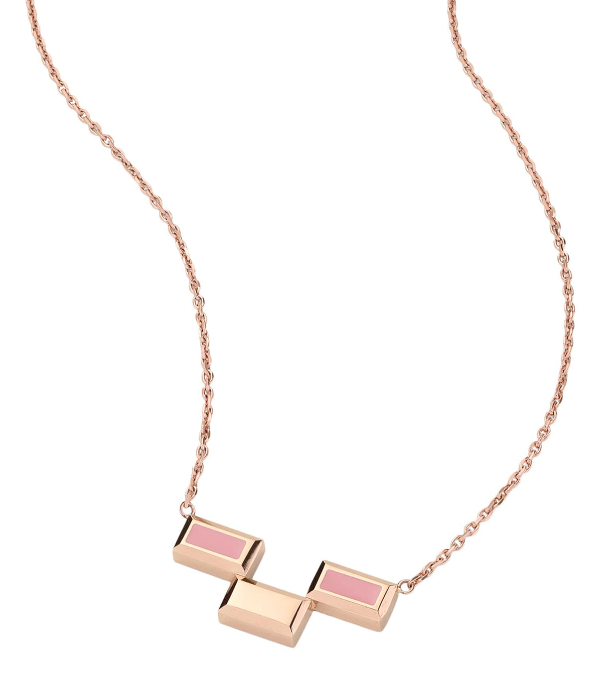 Bric Necklace Apricot Enamel RG