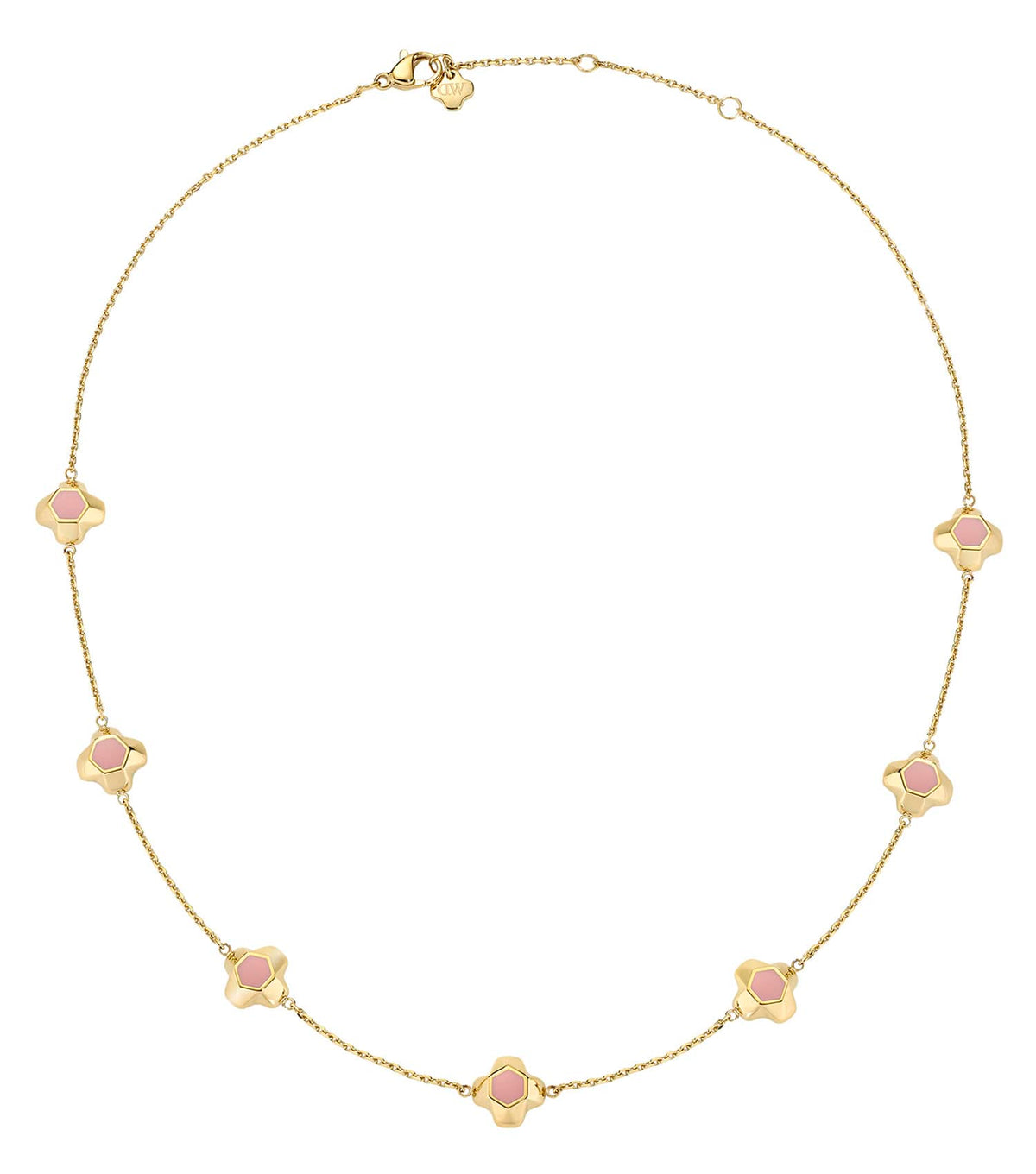 North Star Necklace 7 Small Apricot Enamel G