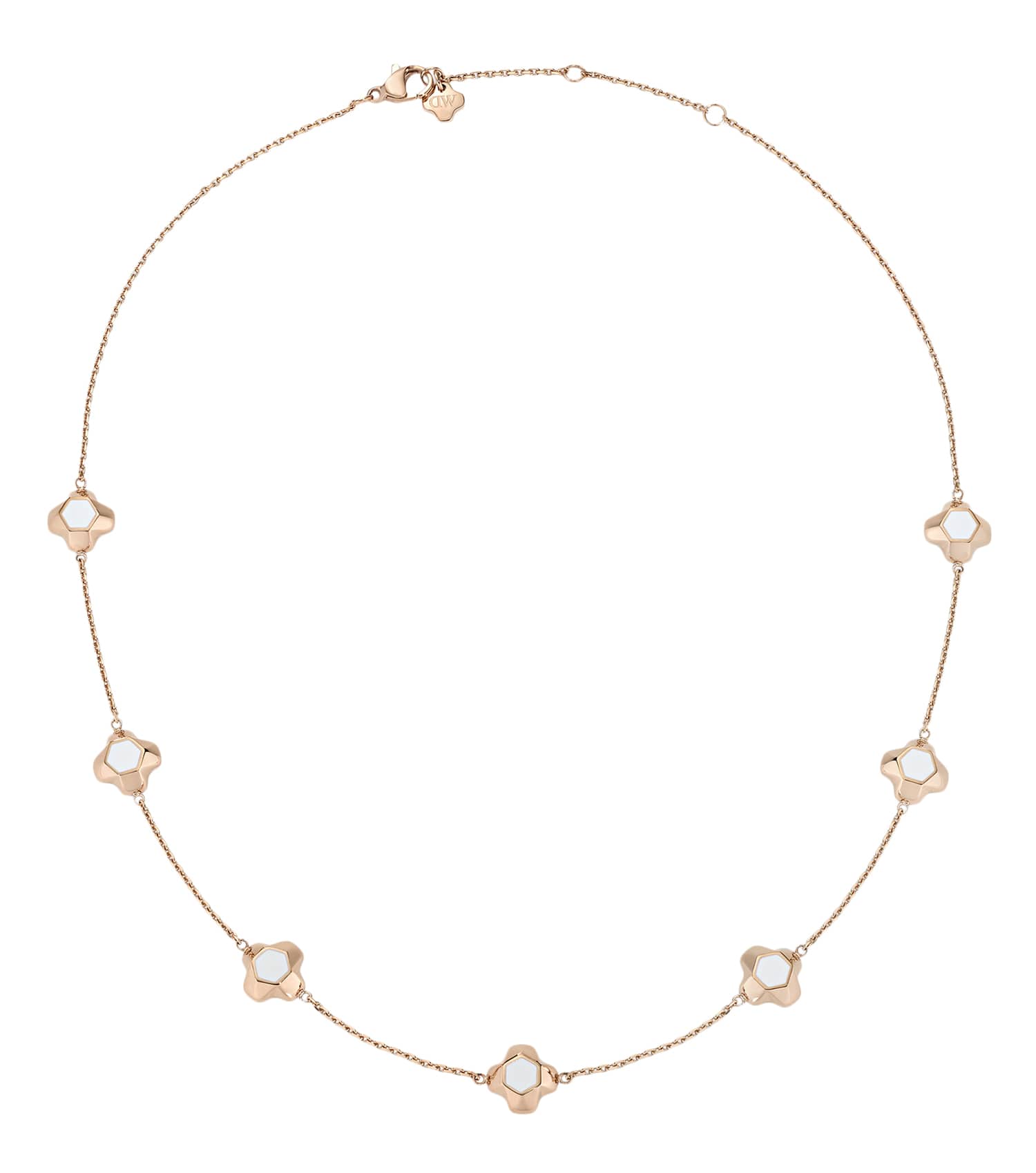 North Star Necklace 7 Small White Enamel RG