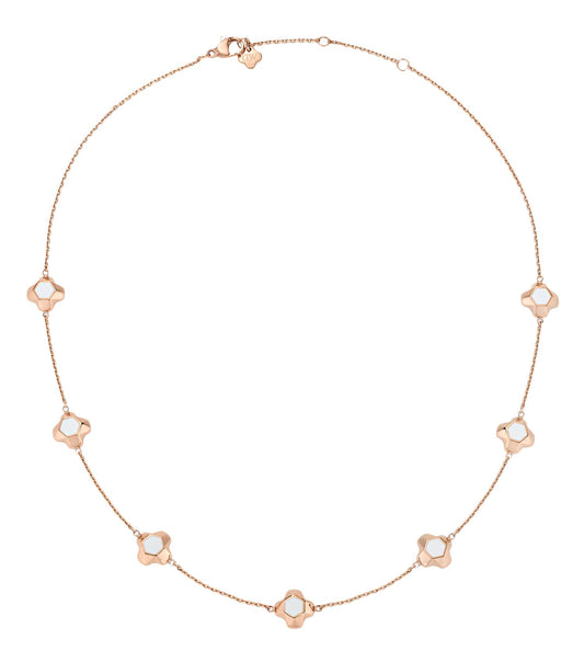 North Star Necklace 7 Small White Enamel RG