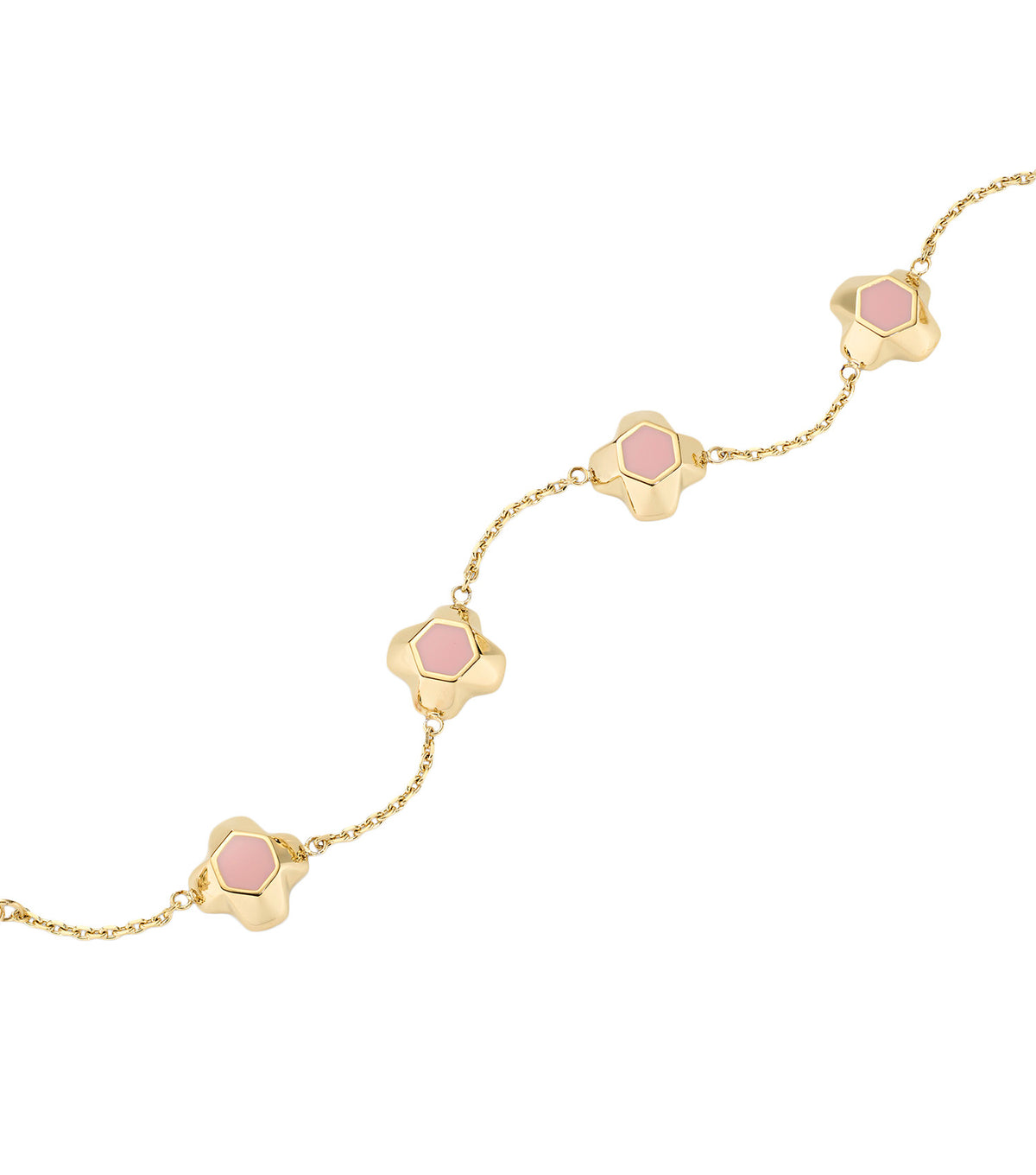 North Star Bracelet 5 Small Apricot Enamel G