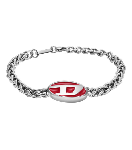 Men Steel Bracelet Red Stainless Steel