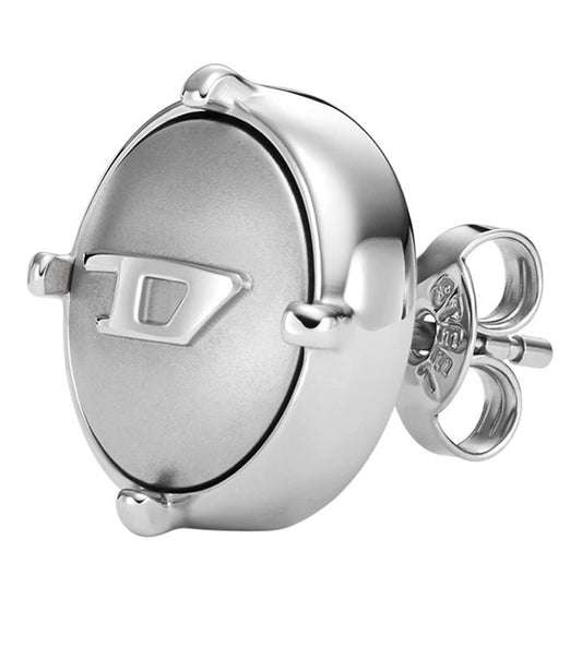 Men Steel Earring Silver Stainless Steel