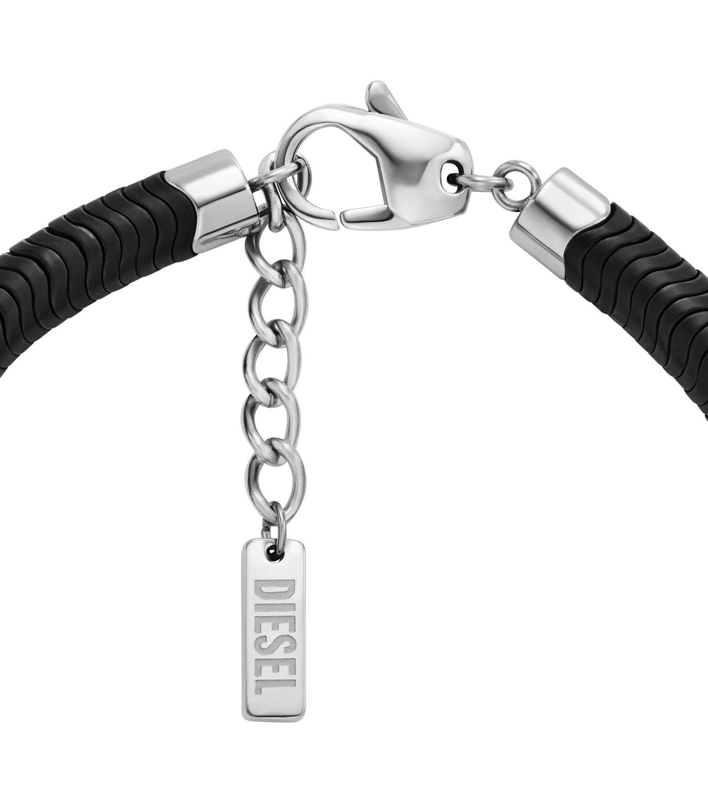 Men D Logo Bracelet 2-Tone Stainless Steel