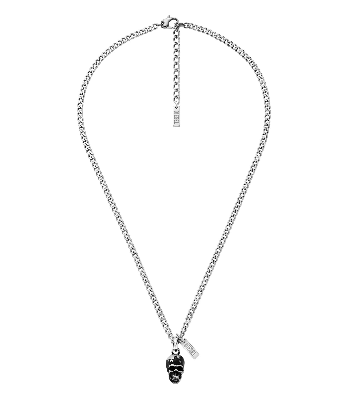 Men Na Necklace Black Enamel/Epoxy