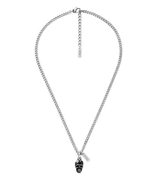 Men Na Necklace Black Enamel/Epoxy