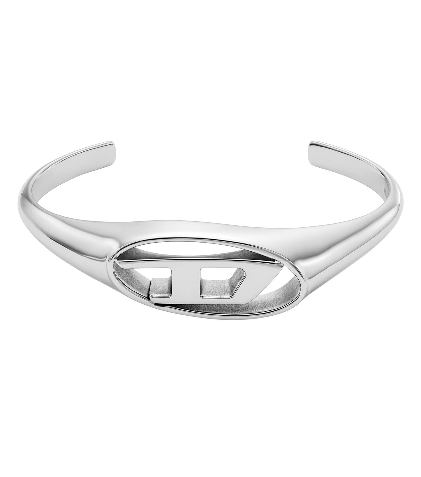 Men Oval D Logo Bracelet Silver Na
