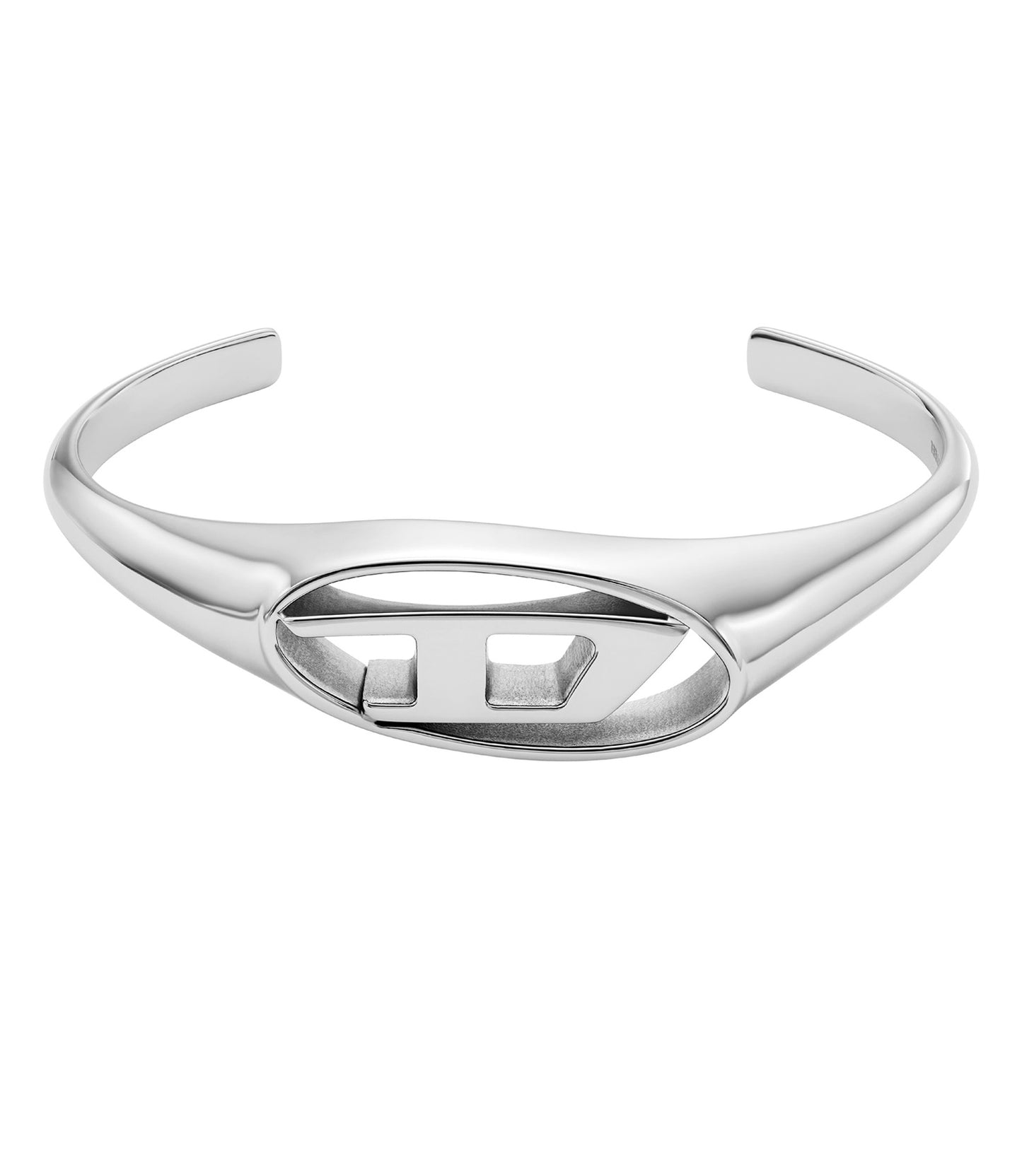 Men Oval D Logo Bracelet Silver Na