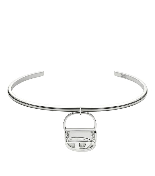 Gents Na Bracelet Silver Stainless Steel