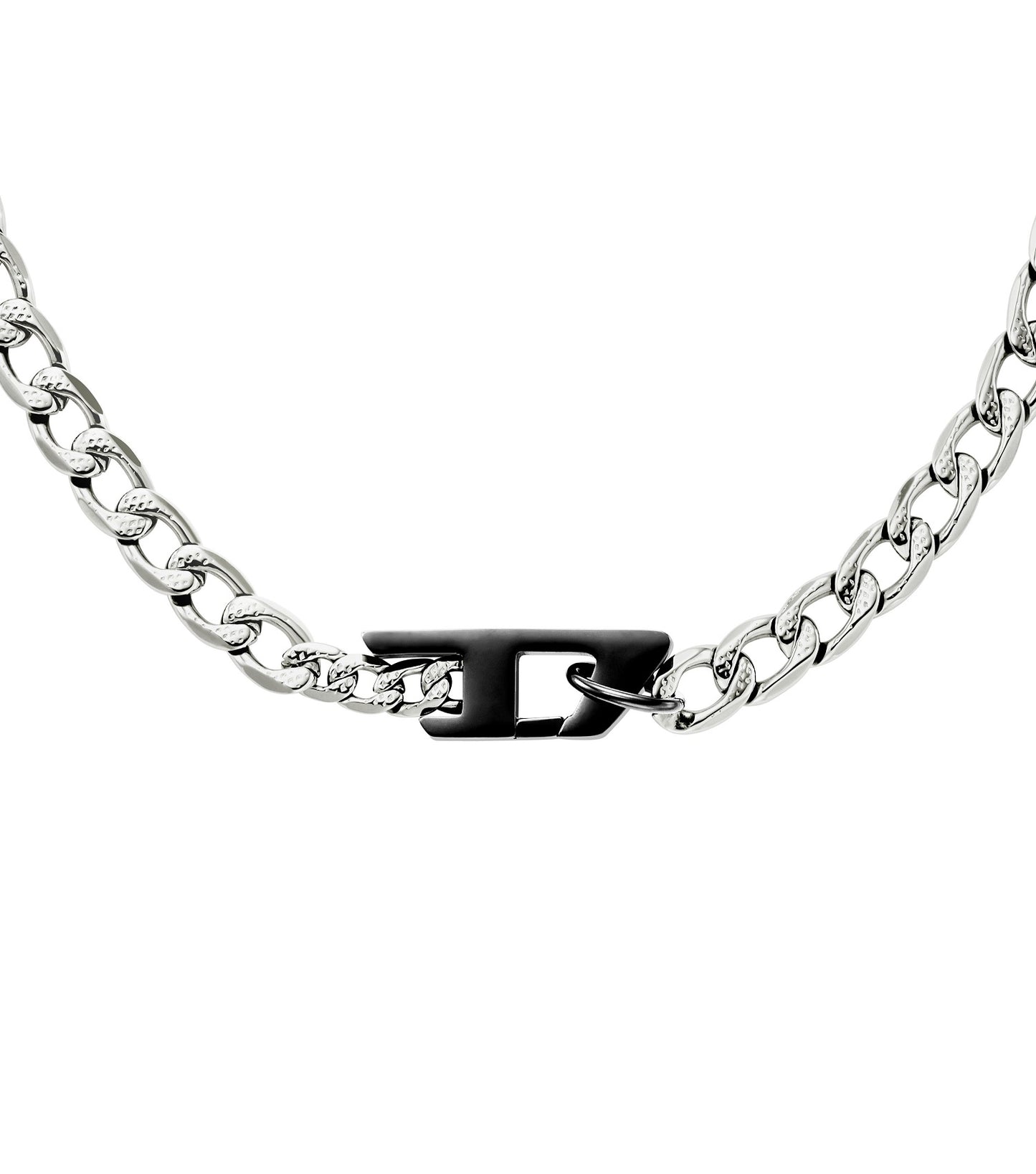 Gents D Logo Necklace Multicolour Stainless Steel