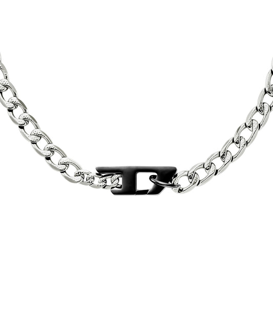 Gents D Logo Necklace Multicolour Stainless Steel