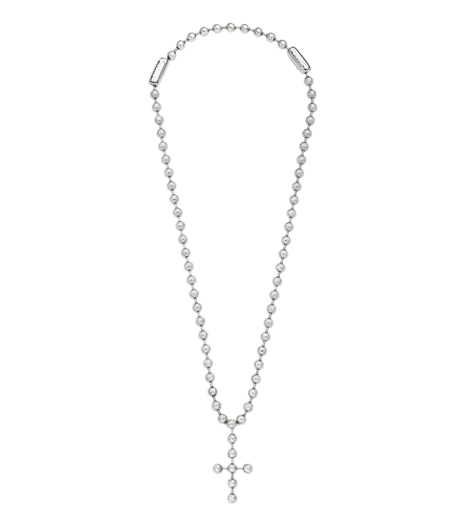 Unisex Diesel Font Necklace Silver Stainless Steel