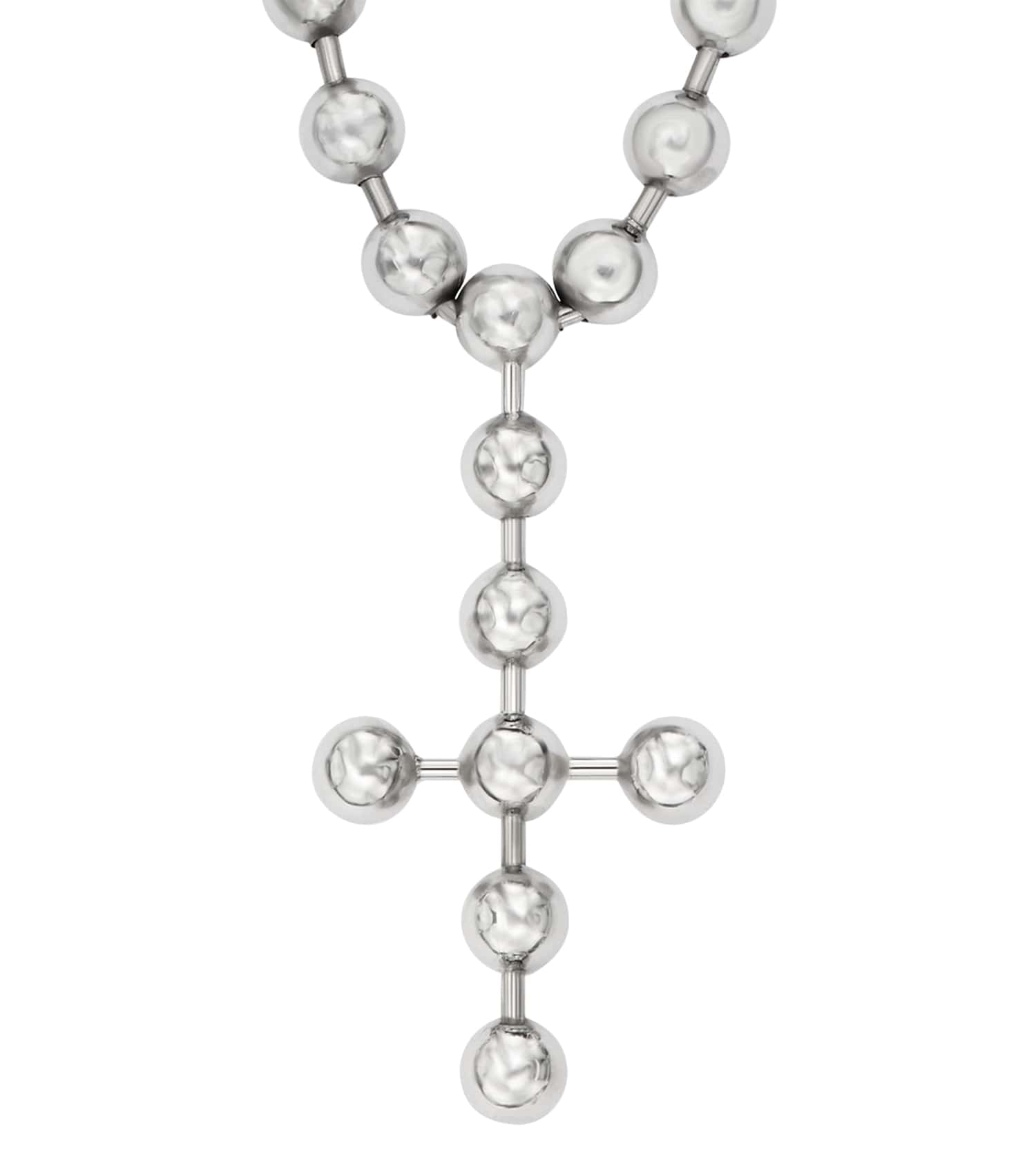 Unisex Diesel Font Necklace Silver Stainless Steel