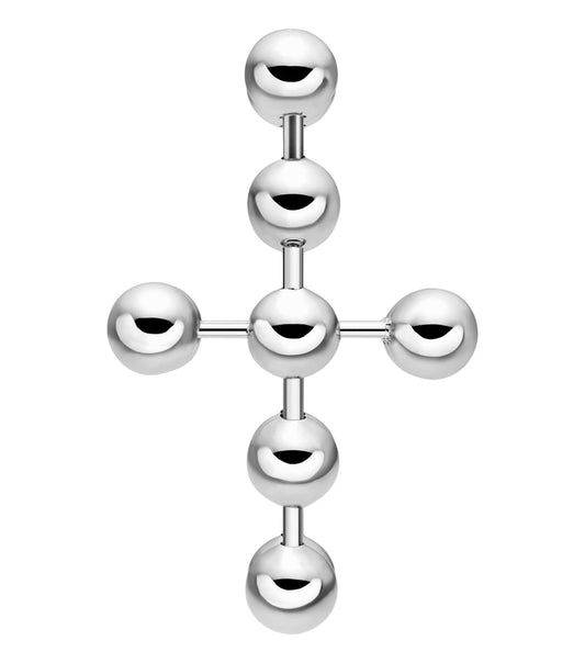Unisex Diesel Font Earring Silver Stainless Steel