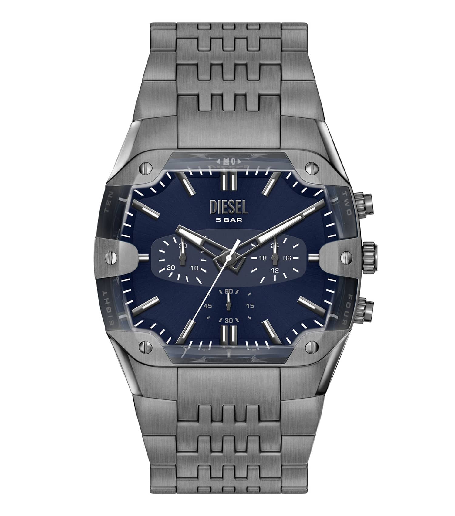 Men Spiked Chronograph Watch 44Mm