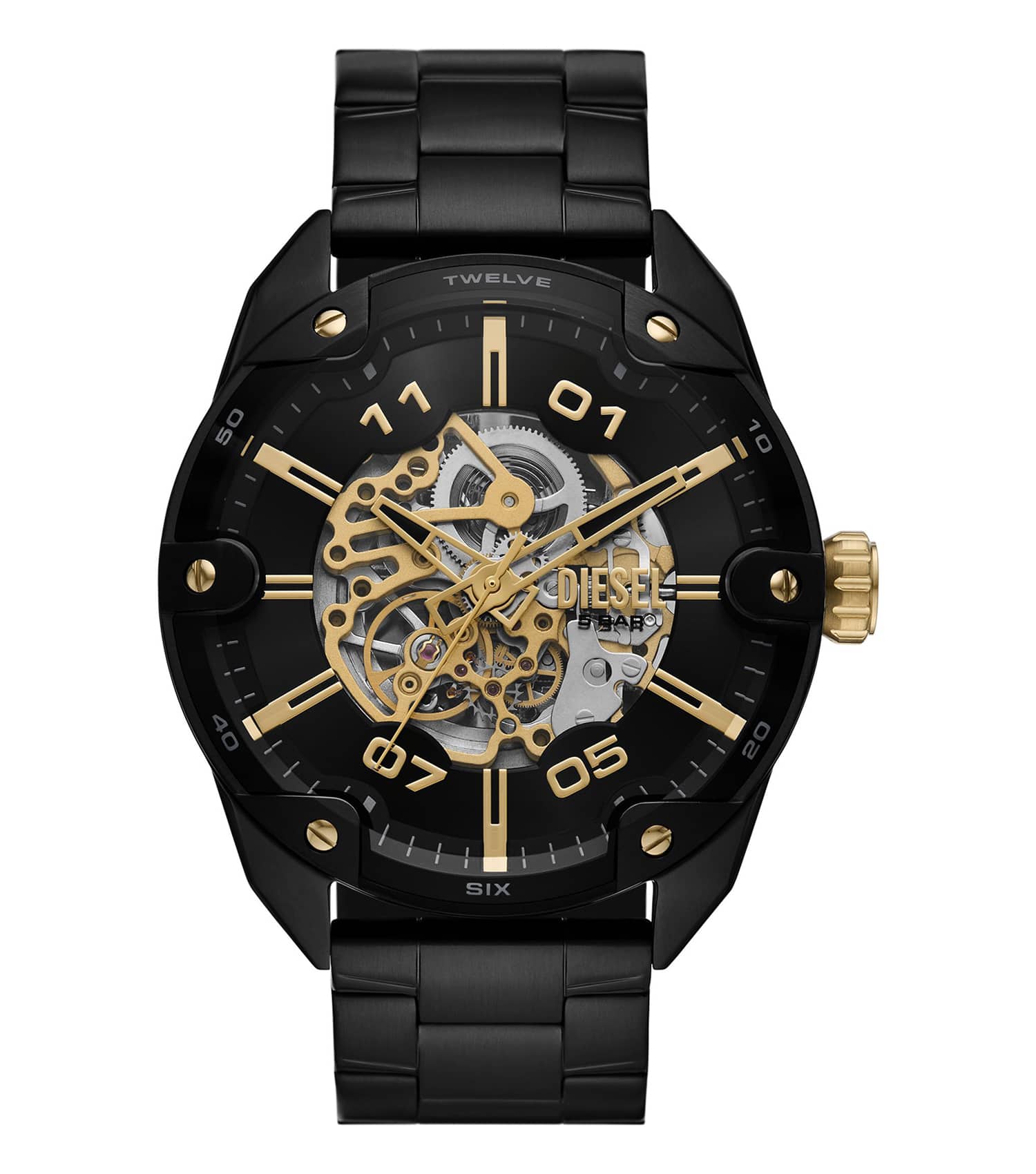 Men Spiked Automatic Watch 49Mm