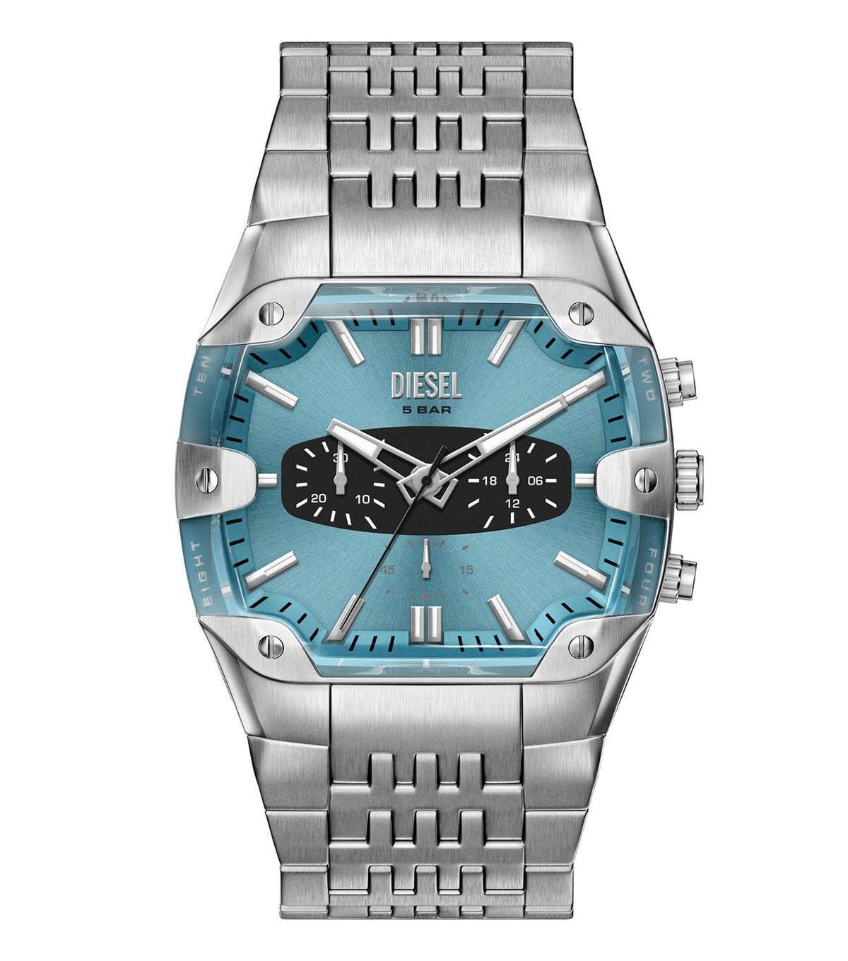 Men Spiked Chronograph Watch 44Mm