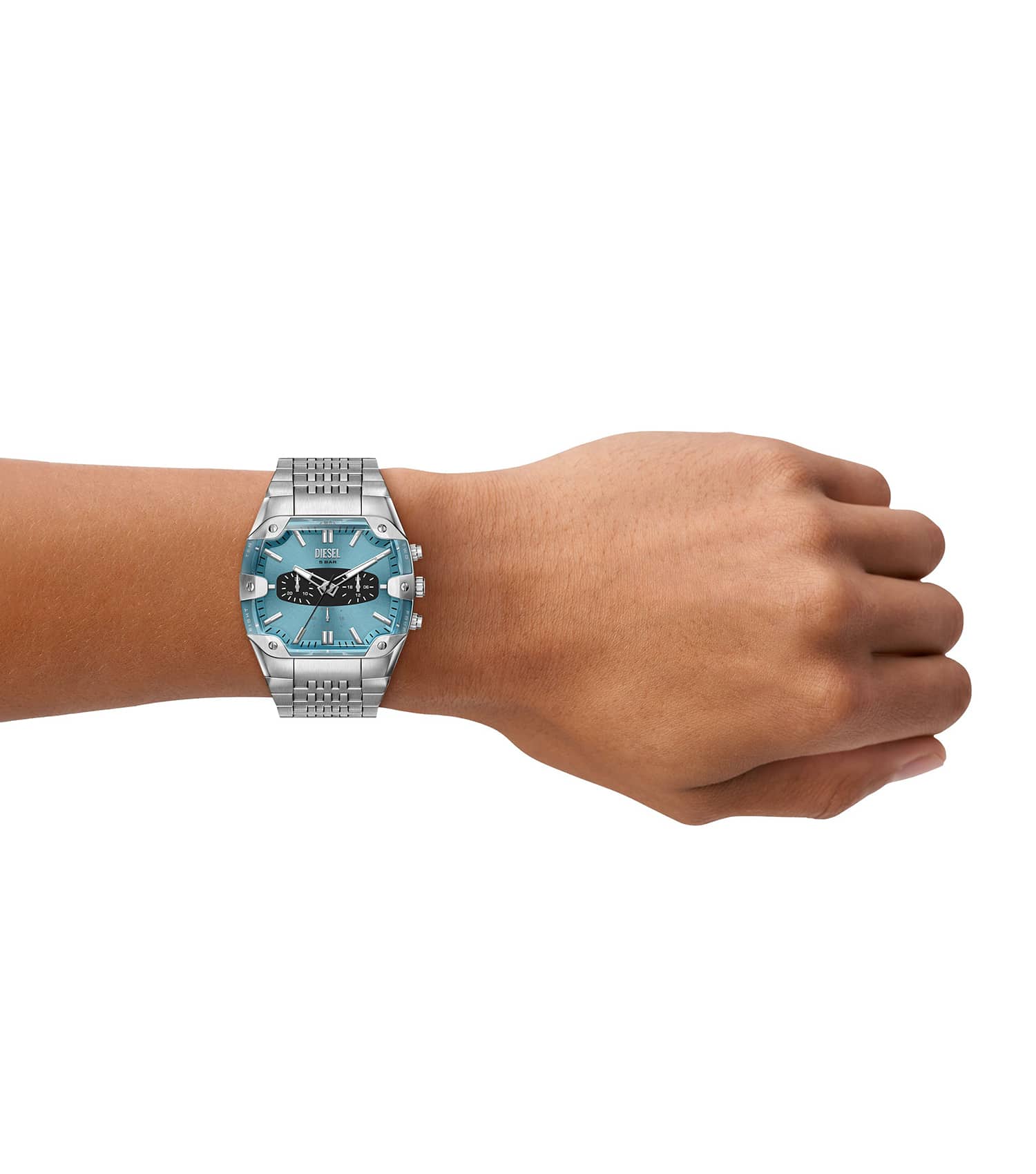 Men Spiked Chronograph Watch 44Mm