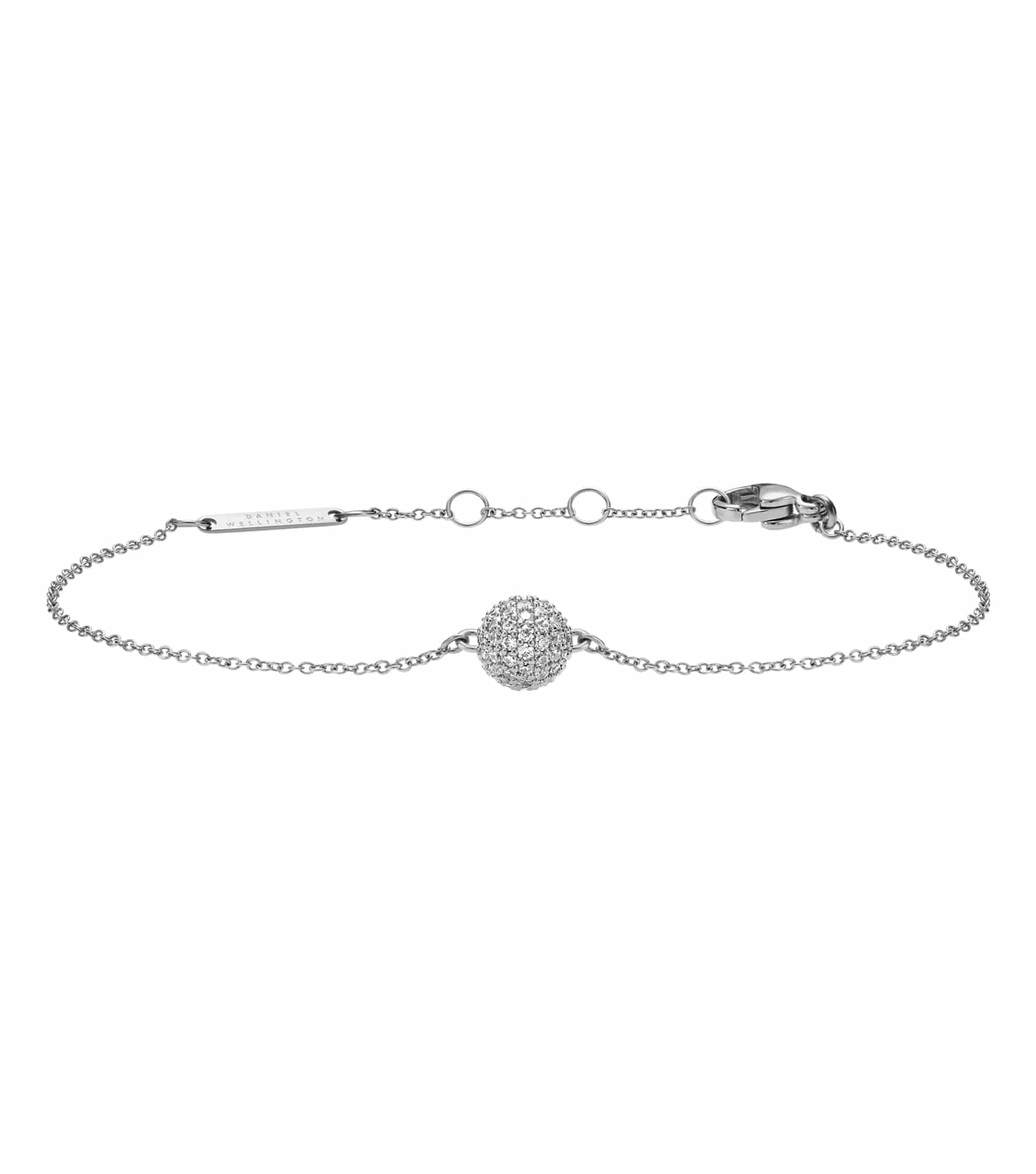Women Pave Bracelet Rose Gold Stainless Steel & Crystals
