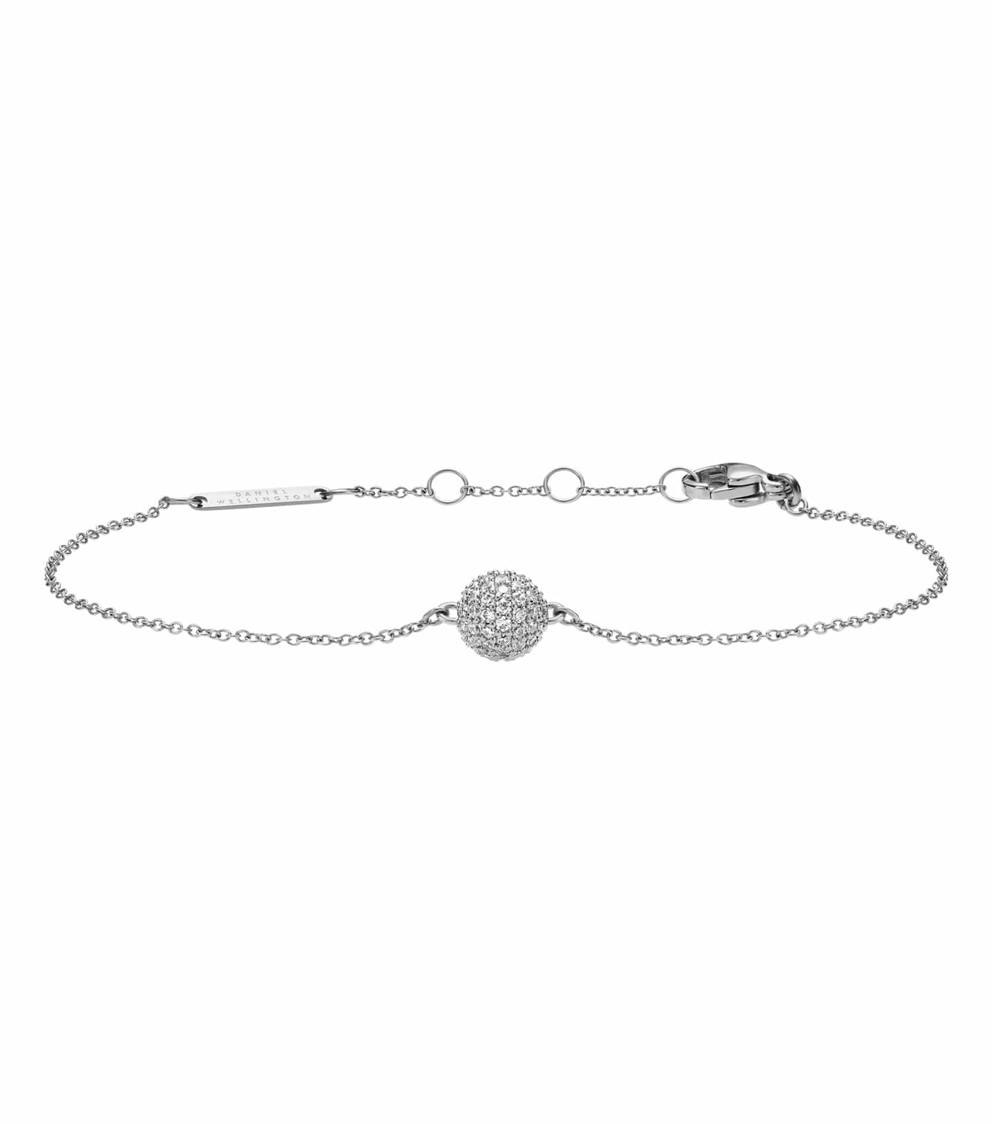 Women Pave Bracelet Rose Gold Stainless Steel & Crystals