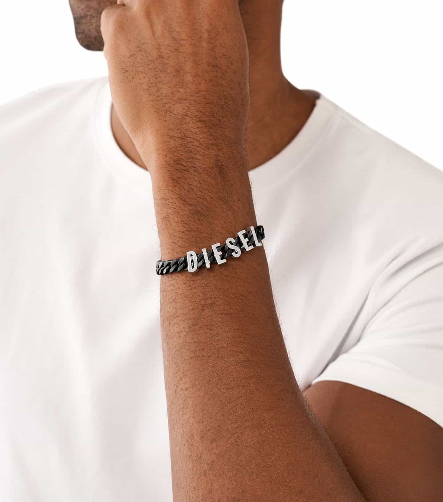 Men Steel Bracelet Gunmetal Stainless Steel