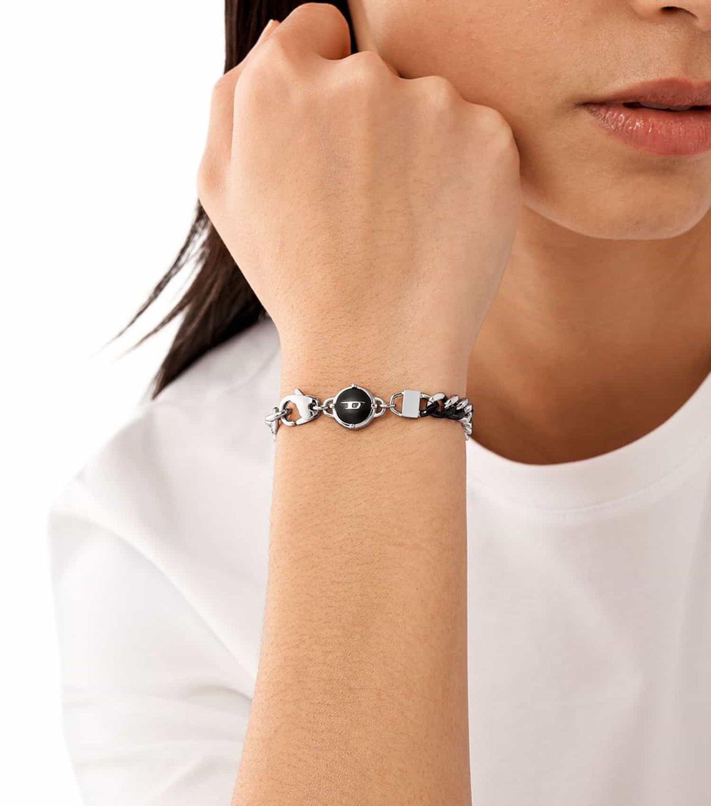 Men Steel Bracelet Silver Stainless Steel
